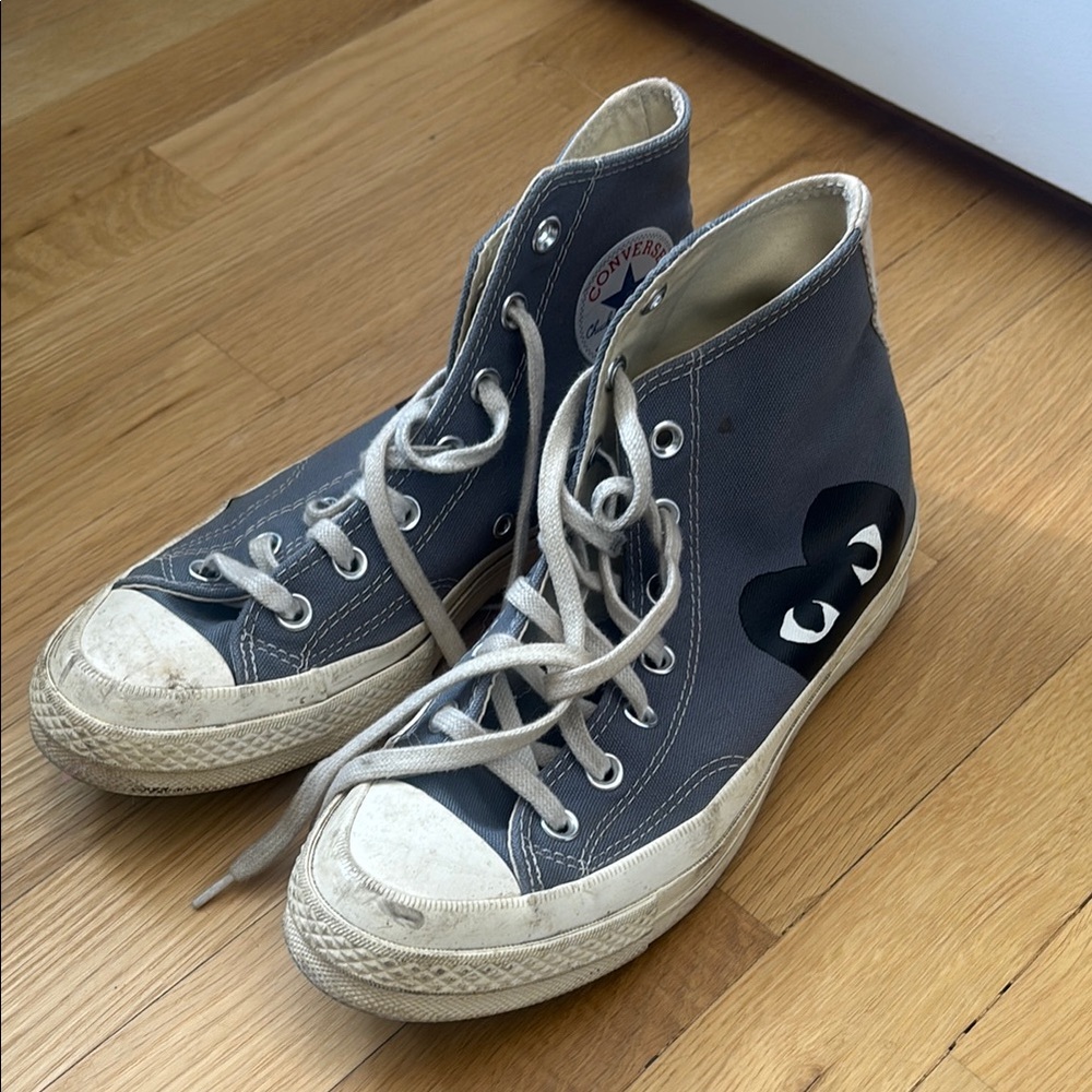 Comme des Garcons Gray Sneakers Timeless Style